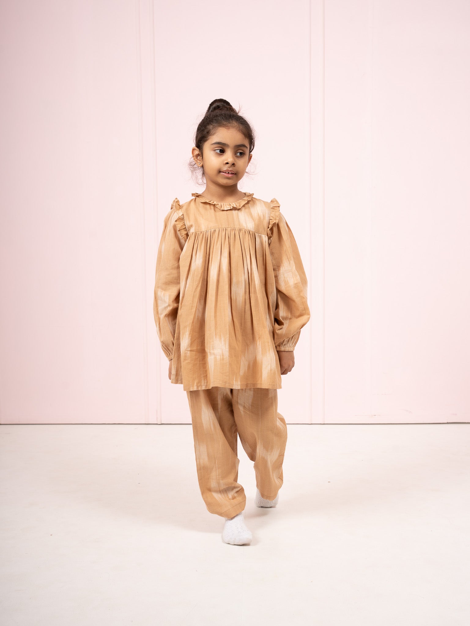 Ruffle Beige Co-Ord
