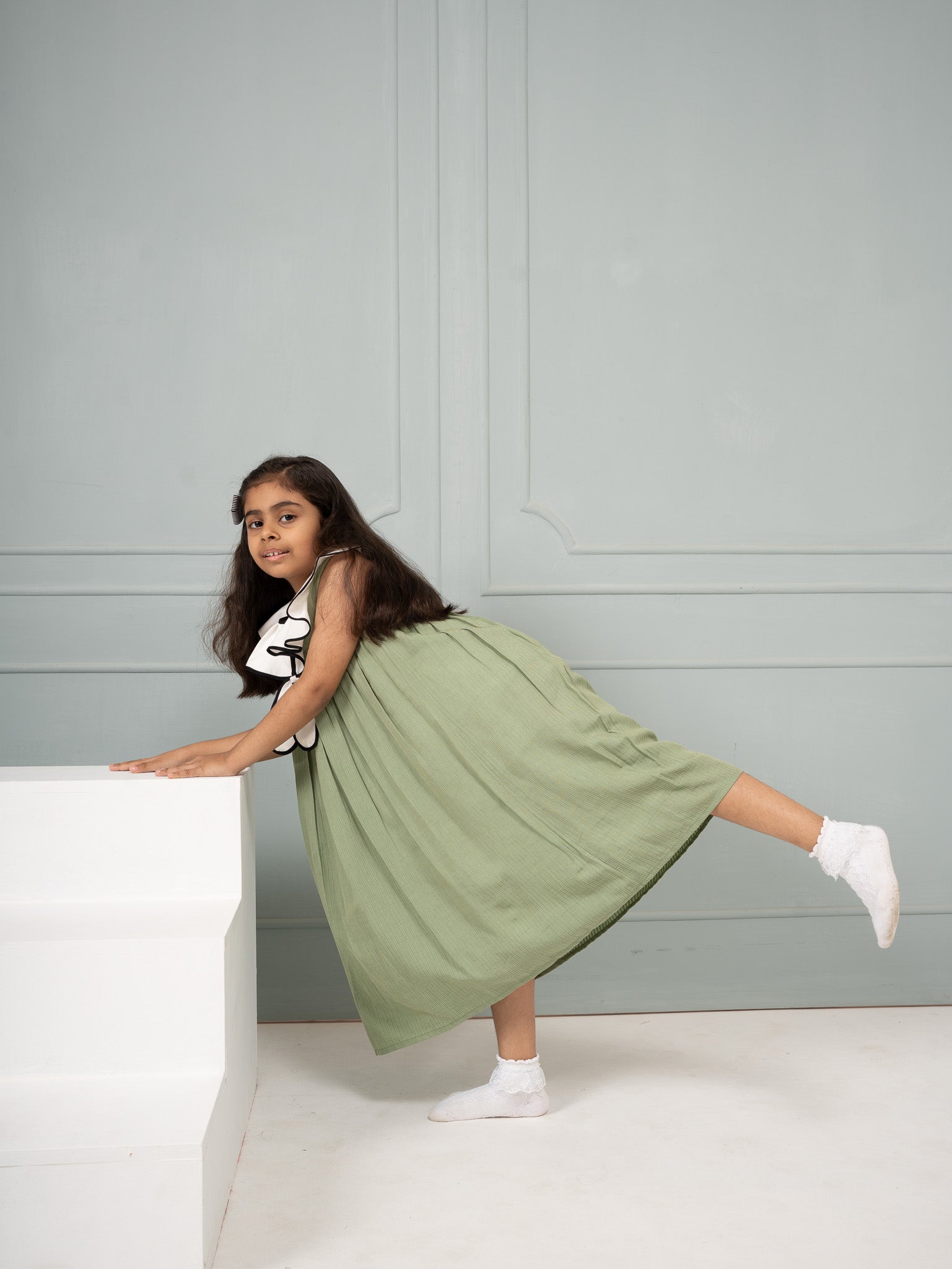 Tracing Olive Dress